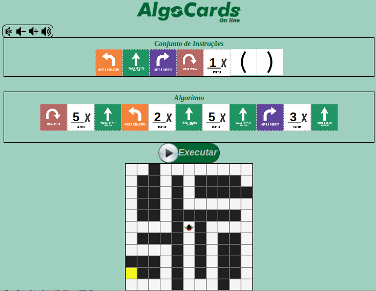 imagem da simulação AlgoCards