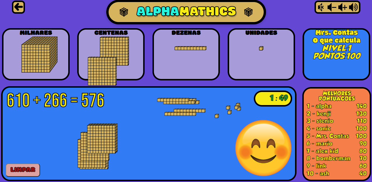 imagem da simulação AlphaMathics